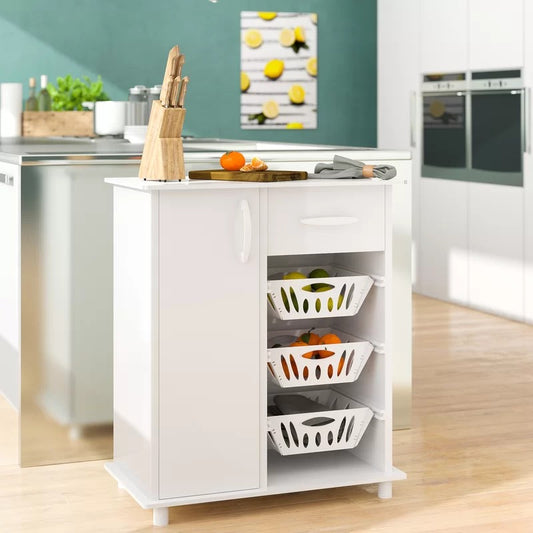 Kitchen Cupboard: 31.49" Kitchen Pantry and Cabinet