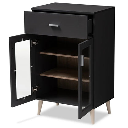 Kitchen Cupboard: Oak Brown Finished Kitchen Cabinet