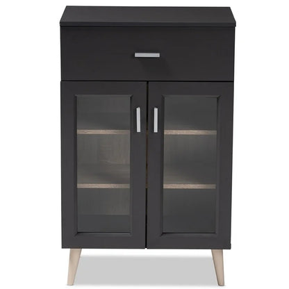 Kitchen Cupboard: Oak Brown Finished Kitchen Cabinet