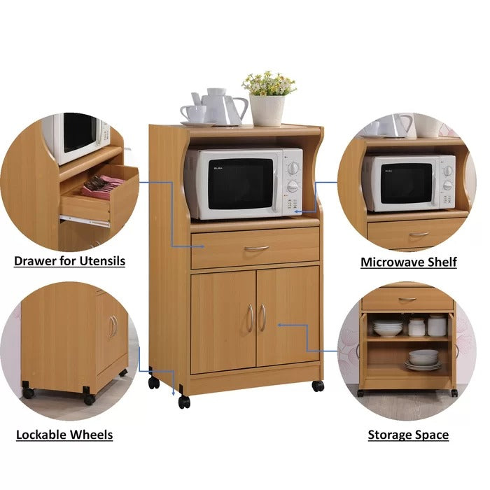 Kitchen Island: 23.6'' Wide Rolling Kitchen Island Table