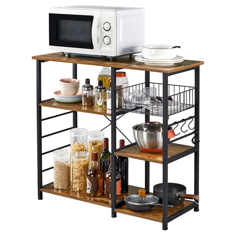 Kitchen Island: 35.4'' Stainless Steel Kitchen Island