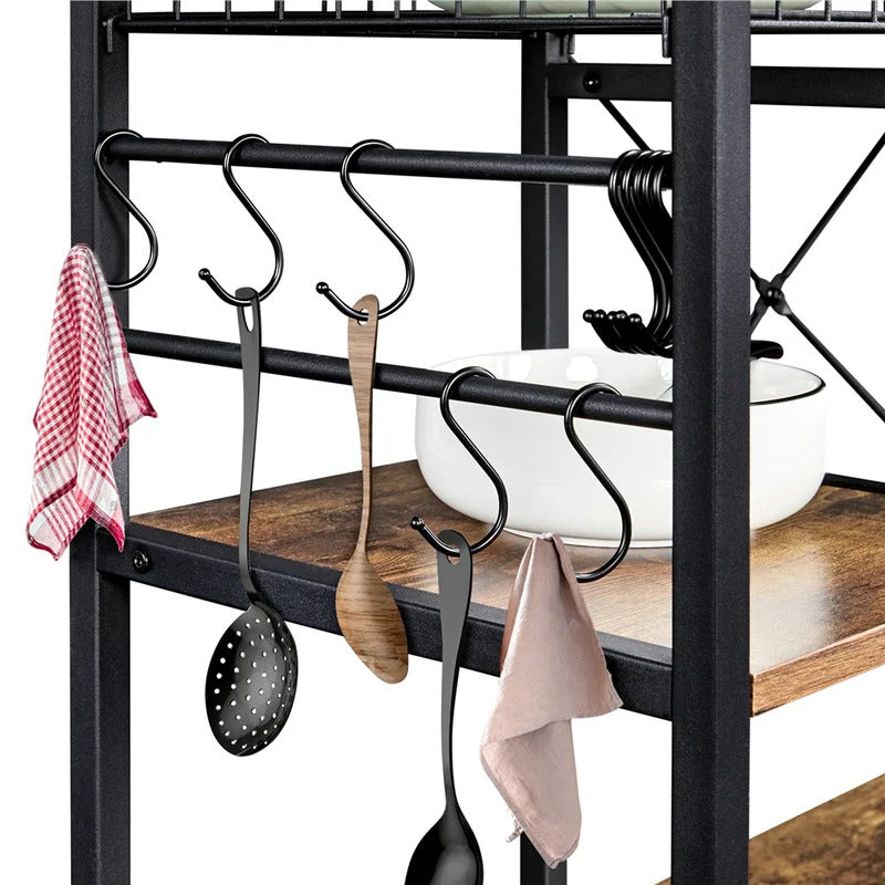 Kitchen Island: 35.4'' Stainless Steel Kitchen Island