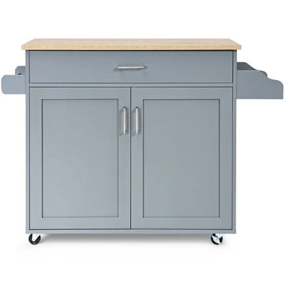 Kitchen Island: 45.5'' Kitchen Island with Locking Wheels