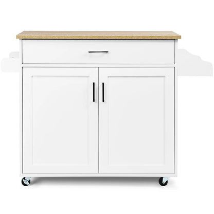 Kitchen Island: 45.5'' Kitchen Island with Locking Wheels