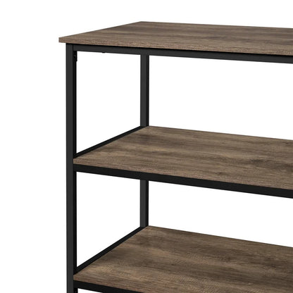 Kitchen Island: 47.5'' Iron Kitchen Island with Locking Wheels