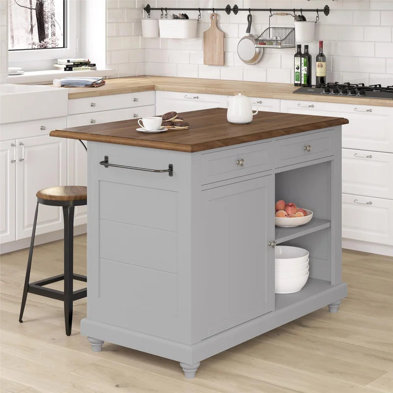 Kitchen Island: 48'' Kitchen Island Set