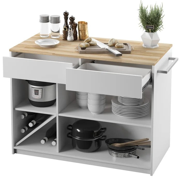 Kitchen Island Table: 47.5'' Wide Kitchen Island