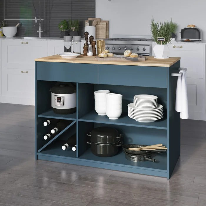 Kitchen Island Table: 47.5'' Wide Kitchen Island