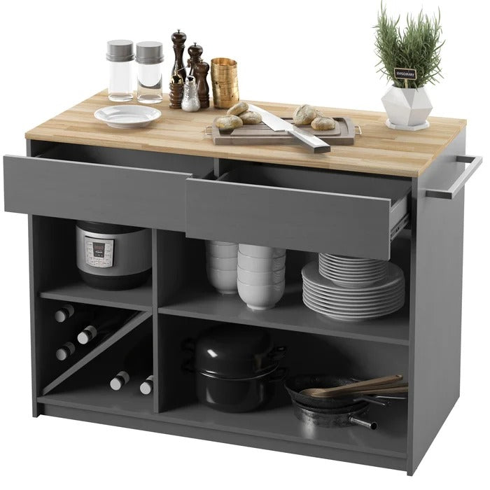 Kitchen Island Table: 47.5'' Wide Kitchen Island