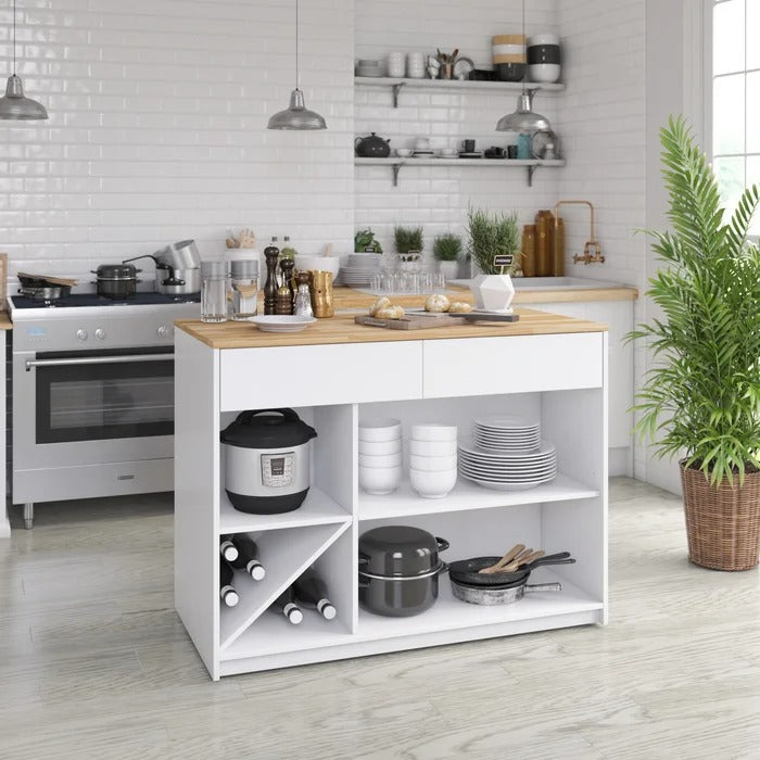 Kitchen Island Table: 47.5'' Wide Kitchen Island