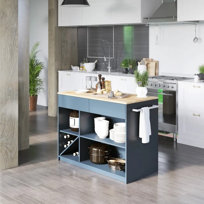 Kitchen Island Table: 47.5'' Wide Kitchen Island