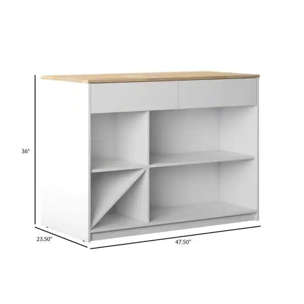 Kitchen Island Table: 47.5'' Wide Kitchen Island