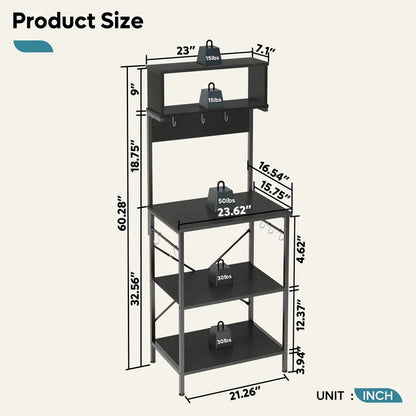 Kitchen Racks: 23.62'' Steel Standard Baker's Rack 