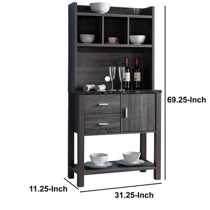 Kitchen Racks 31.25' Wood Standard Kitchen Racks