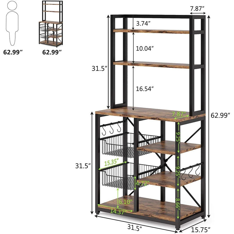 Kitchen Racks: 31.5'' Steel Standard Kitchen Rack