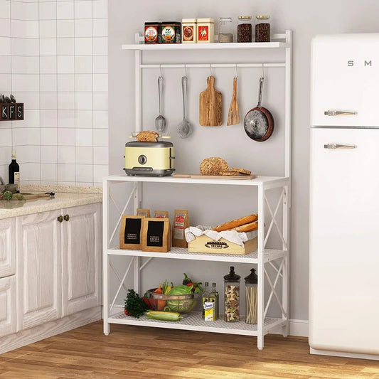 Kitchen Racks: 36.22'' Steel Corner Kitchen Rack