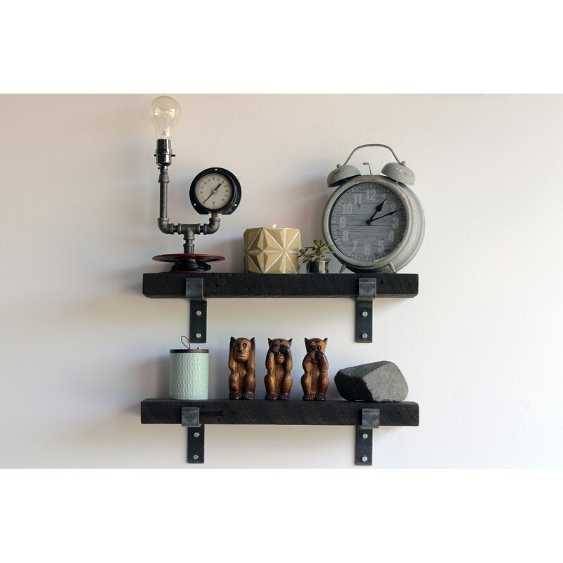 Kitchen Shelves : 2 Piece Solid Wood Accent Shelf