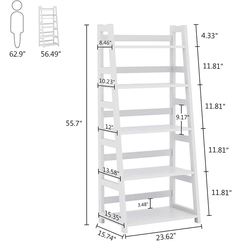 Kitchen Shelves  55.7 H x 23.62 W x 15.74 D Multifunctional Shelving Unit