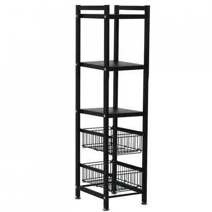 Kitchen Shelves: Barlette 47.7" H x 11.8" W x 14.9" D Shelving Unit