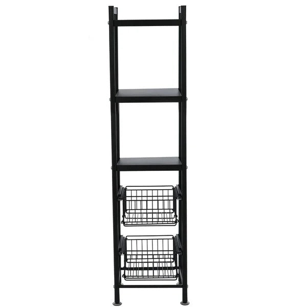 Kitchen Shelves: Barlette 47.7" H x 11.8" W x 14.9" D Shelving Unit