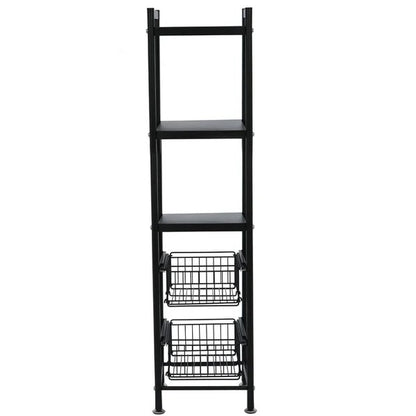 Kitchen Shelves: Barlette 47.7" H x 11.8" W x 14.9" D Shelving Unit