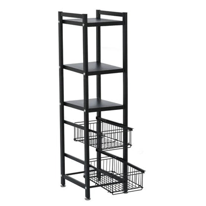 Kitchen Shelves: Barlette 47.7" H x 11.8" W x 14.9" D Shelving Unit
