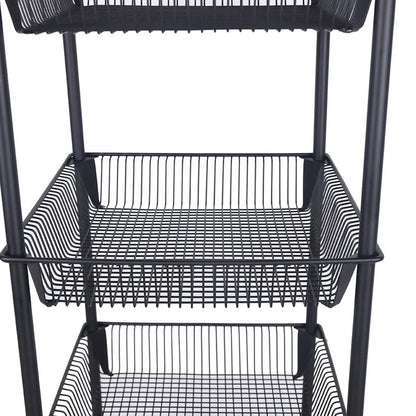 Kitchen Racks: Bomessi 5-Tier Multi-Functional Rolling Storage Shelves