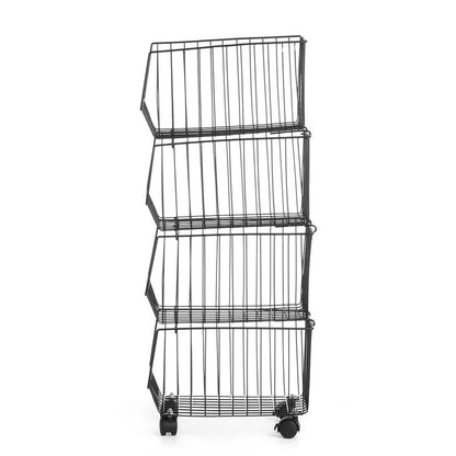 Kitchen Racks: Florida 31.49" H x 10.62" W x 13.38" D Market Basket Kitchen Storage Rack