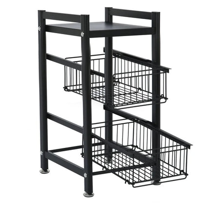 Kitchen Racks: Gellan 24" H x 15" W x 11.8" D Kitchen Storage Rack