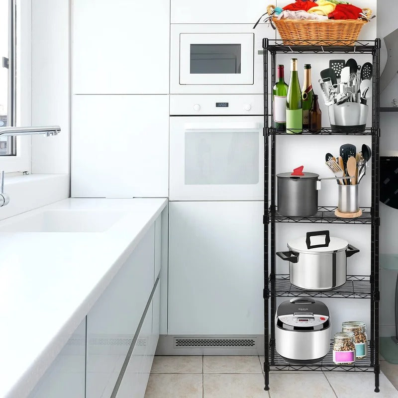 Kitchen Racks: Hentom 49.1" H x 16.6" W x 11.4" D Adjustable Shelf Unit