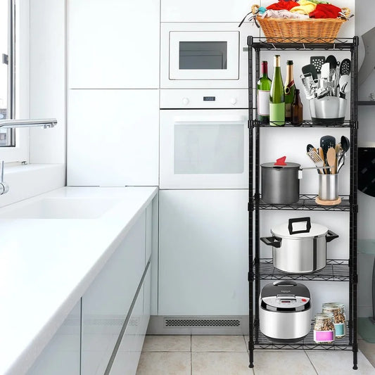 Kitchen Racks: Hentom 49.1" H x 16.6" W x 11.4" D Adjustable Shelf Unit