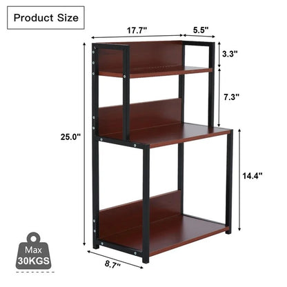 Kitchen Shelves: Kingfing Tero 25" H x 17.7" W x 8.7" D Multi-Functional Condiment Rack