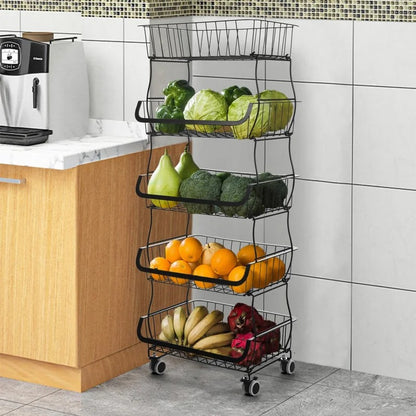 Kitchen Racks: Latopen 39.76" H x 16.14" W x 11.41" D Storage Rack