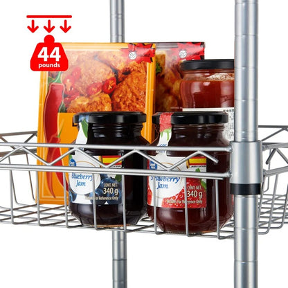 Kitchen Shelves: Lexani 51.18" H x 13.38" W x 13.38" D Modern Unit