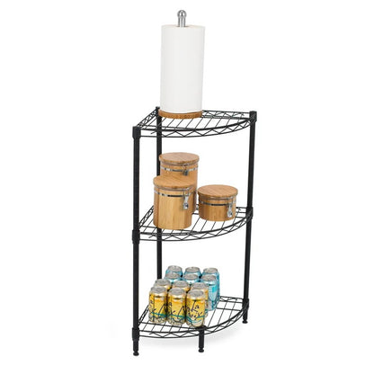 Kitchen Shelves: Omivel 32" H x 14" W x 14" D Corner Wire Shelving