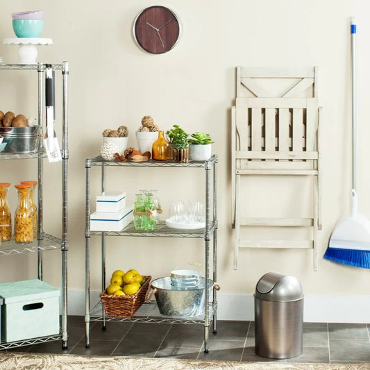 Kitchen Racks: Parison 35" H x 23.2" W x 13.3" D 3 Tier Mini Shelf