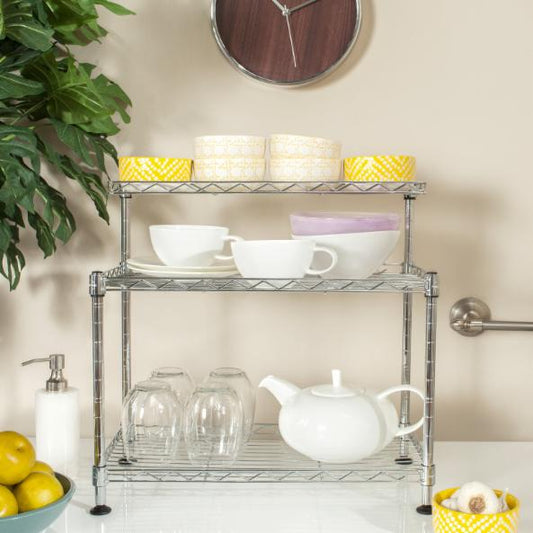 Kitchen Storage Unit: Dopiyew Marcel Chrome Mini Wire Rack