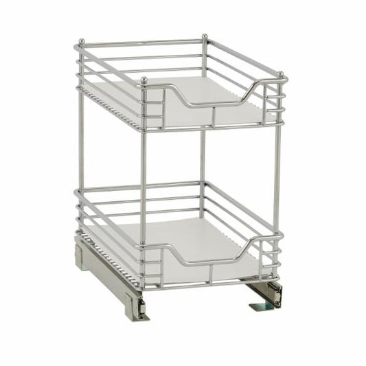 Kitchen Storage Unit: Fuzi Glidez Standard 2-Tier Under Cabinet Sliding Organizer
