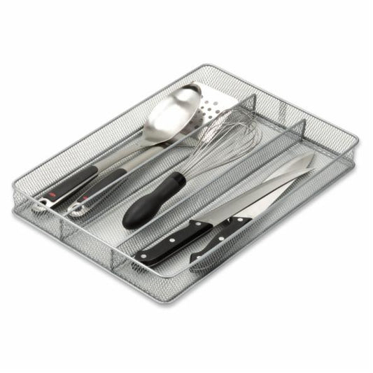 Kitchen Storage Unit: Honey Steel Mesh Organizer Tray