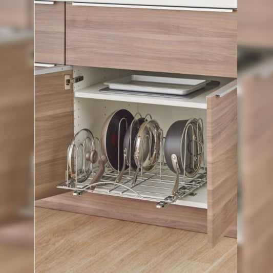 Kitchen Storage Unit Jupor Sliding Pot Organizer