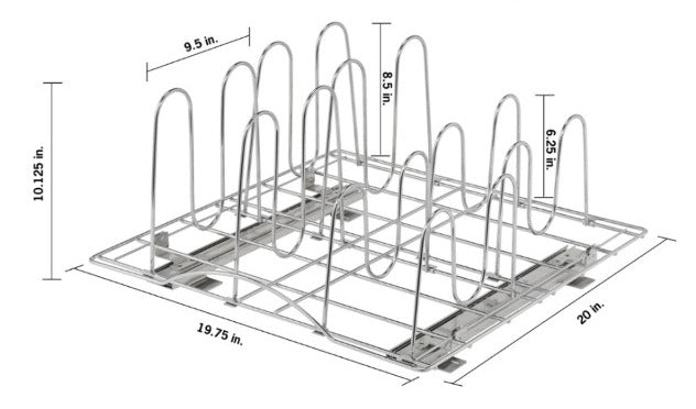 Kitchen Storage Unit Jupor Sliding Pot Organizer