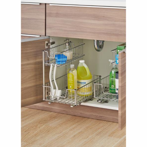 Kitchen Storage Unit: Recol Sliding Undersink Organizer
