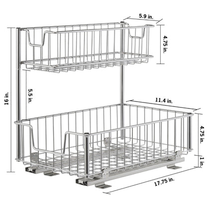 Kitchen Storage Unit Recol Sliding Undersink Organizer