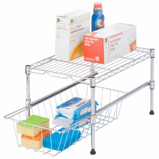 Kitchen Storage Unit Tifuno Adjustable Shelf with Under Cabinet Storage