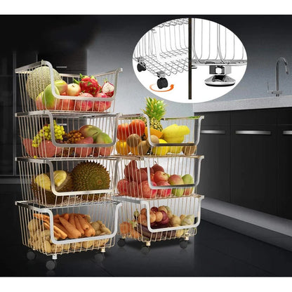 Kitchen Trolley: 16'' Stainless steel