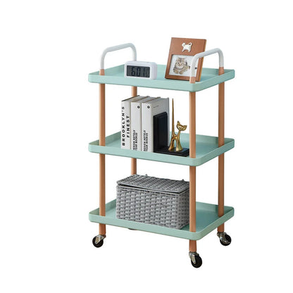 Kitchen Trolley: 22.83'' Utility Cart with Locking Wheels
