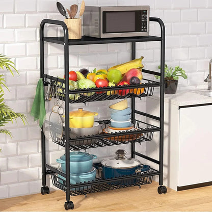 Kitchen Trolley:  23.62'' Standard Kitchen Cart