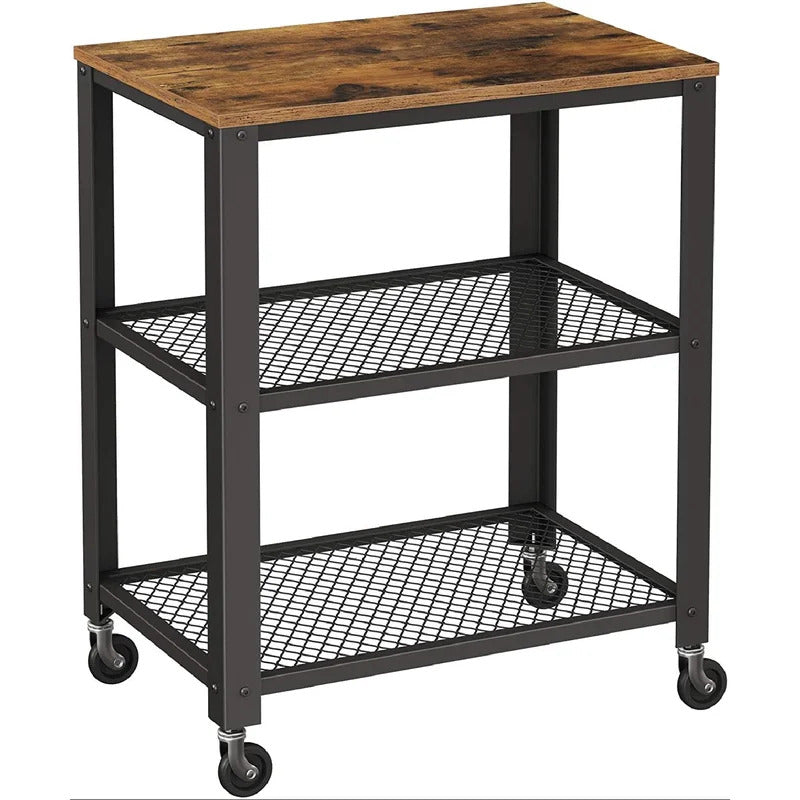 Kitchen Trolley: 23.6'' with Locking Wheels