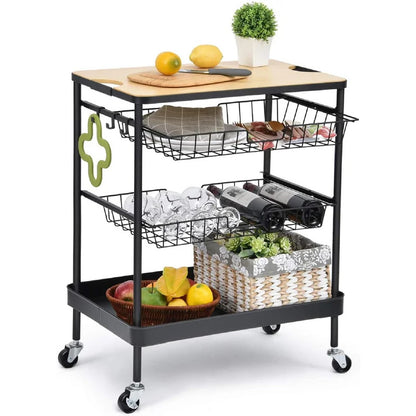 Kitchen Trolley: 24'' Kitchen Cart
