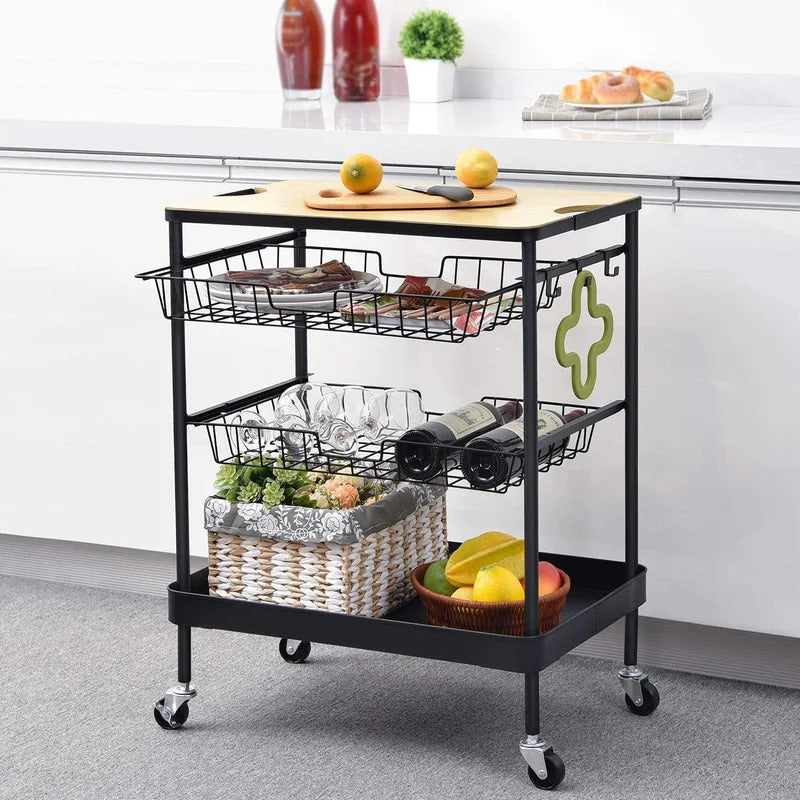 Kitchen Trolley: 24'' Kitchen Cart